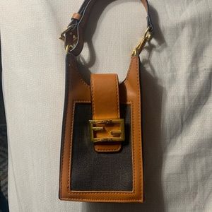 Used Fendi Leather Hand bag (Damaged)